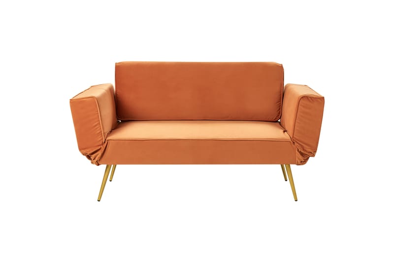 Touya Sovesofa 2-seter - Gull/Oransje - Møbler - Sofaer - Sovesofaer