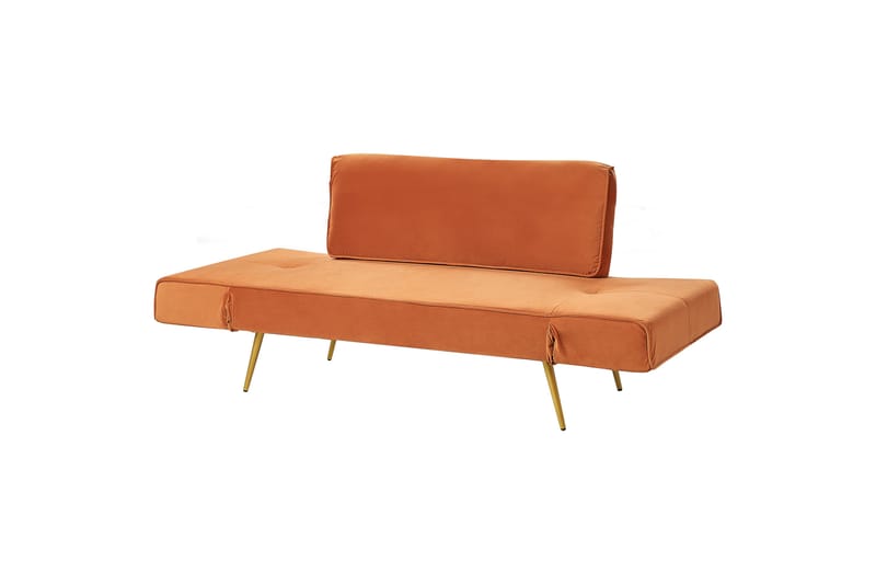 Touya Sovesofa 2-seter - Gull/Oransje - Møbler - Sofaer - Sovesofaer