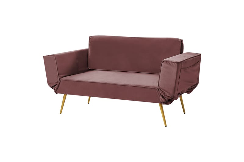 Touya Sovesofa 2-seter - Gull/Rosa - Møbler - Sofaer - Sovesofaer