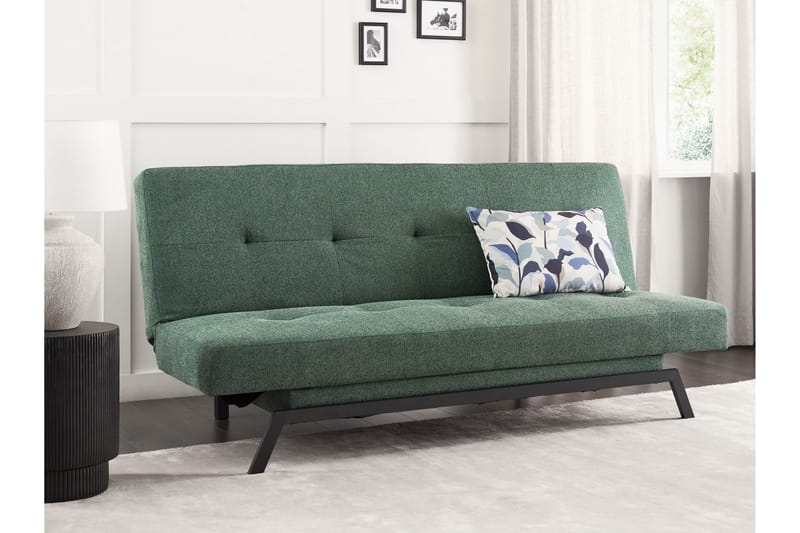 Tripta Sovesofa 3-seter - Svart/Grønn - Møbler - Sofaer - Sovesofaer