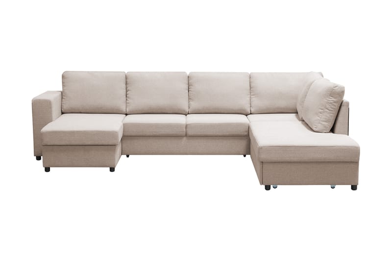 Verona U-Sovesofa Høyre - Beige - Møbler - Sofaer - Sovesofaer