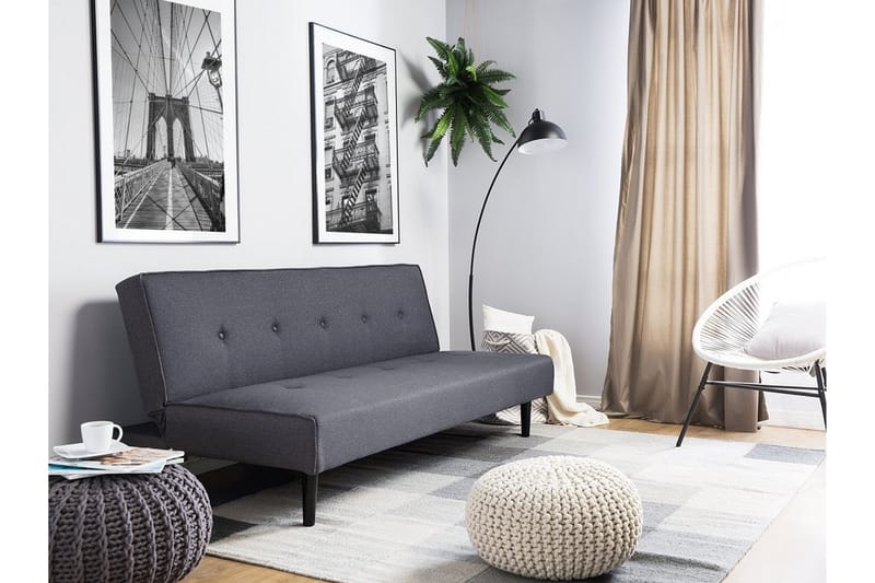 Visby Sovesofa 180 cm - Grå - Møbler - Sofaer - Sovesofaer