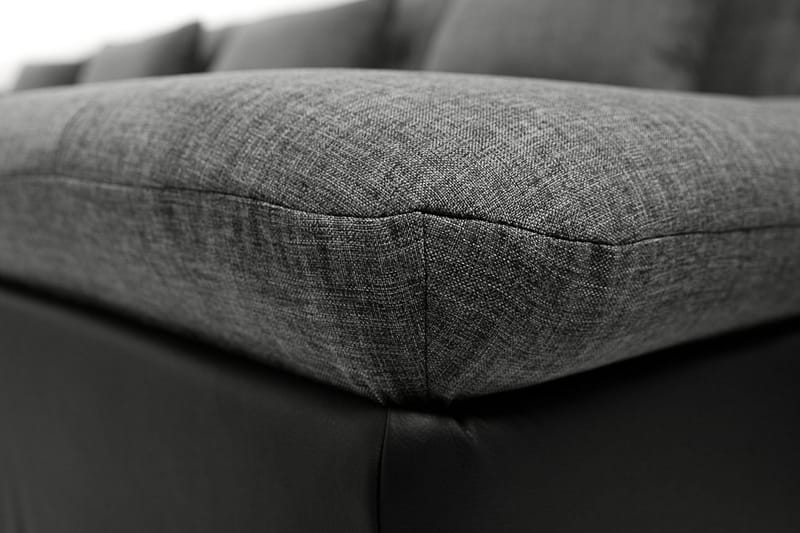 Wicenza Stor U-Sovesofa 375x155x76 cm Universal - Grå / Svart - Møbler - Sofaer - Sovesofaer