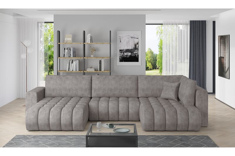 Yorktown U-sovesofa Divan Venstre - Grå - Møbler - Sofaer - Sovesofaer