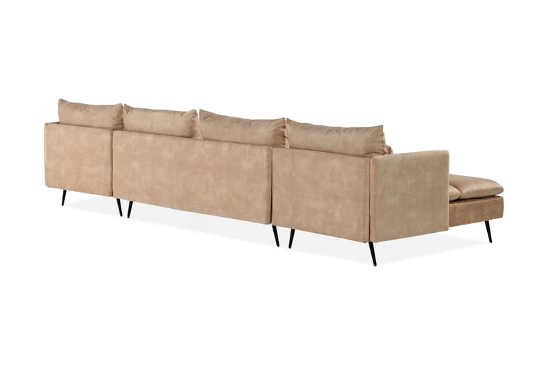 Svartvik U-Sofa Fløyel Beige - Beige - Møbler - Sofaer - U-sofa