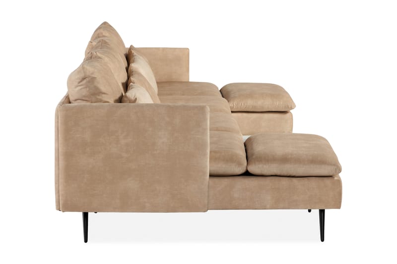 Svartvik U-Sofa Fløyel Beige - Beige - Møbler - Sofaer - U-sofa