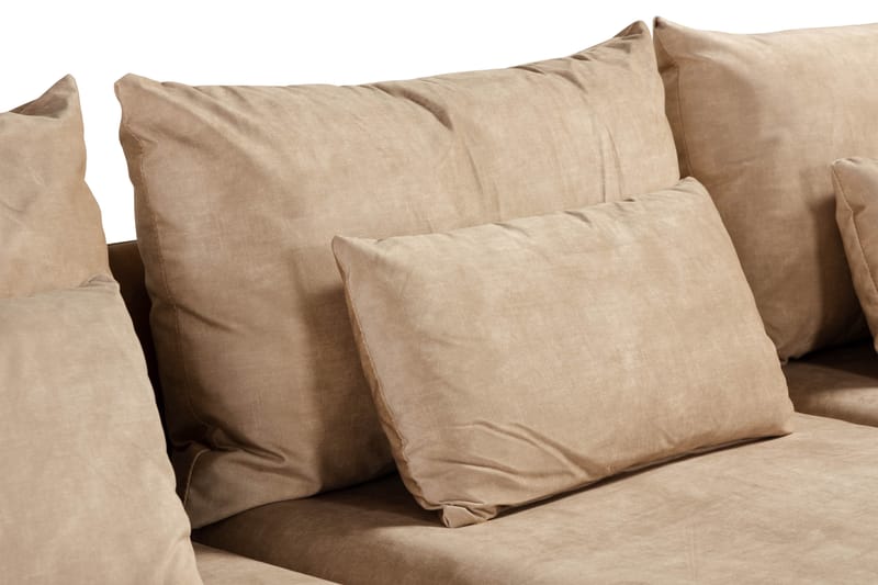 Svartvik U-Sofa Fløyel Beige - Beige - Møbler - Sofaer - U-sofa