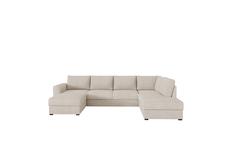 Taberk Sofa med Sjeselong og Divan 4-seter - Beige - Møbler - Sofaer - U-sofa