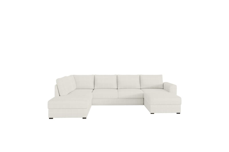 Taberk Sofa med Sjeselong og Divan 4-seter - Hvit - Møbler - Sofaer - U-sofa