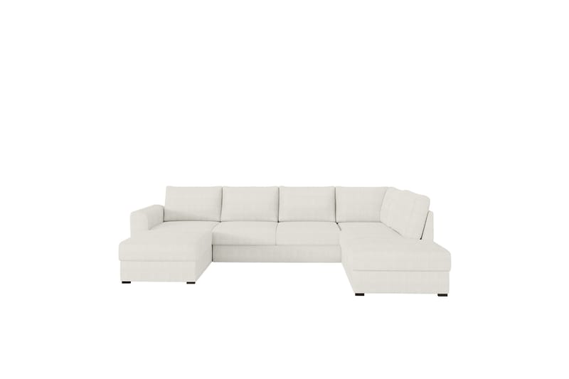 Taberk Sofa med Sjeselong og Divan 4-seter - Hvit - Møbler - Sofaer - U-sofa