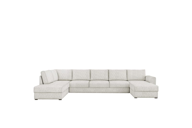 Taberk Sofa med Sjeselong og Divan 5-seter - Beige - Møbler - Sofaer - U-sofa