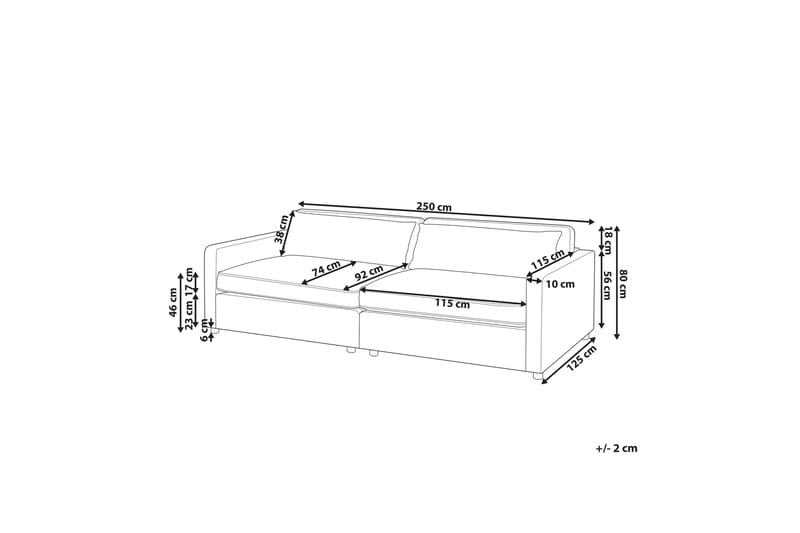 Tomie Sofa 3-seter - Grønn - Møbler - Sofaer - Sofa 3 seter