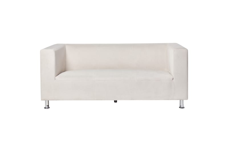 Tomio Sofa 3-seter - Hvit/Sølv - Møbler - Sofaer - Sofa 3 seter