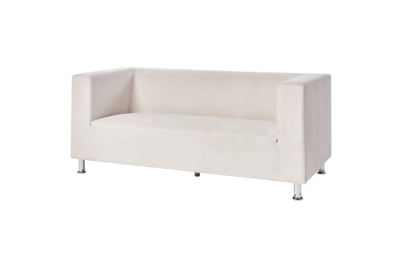 Tomio Sofa 3-seter - Hvit/Sølv - Møbler - Sofaer - Sofa 3 seter