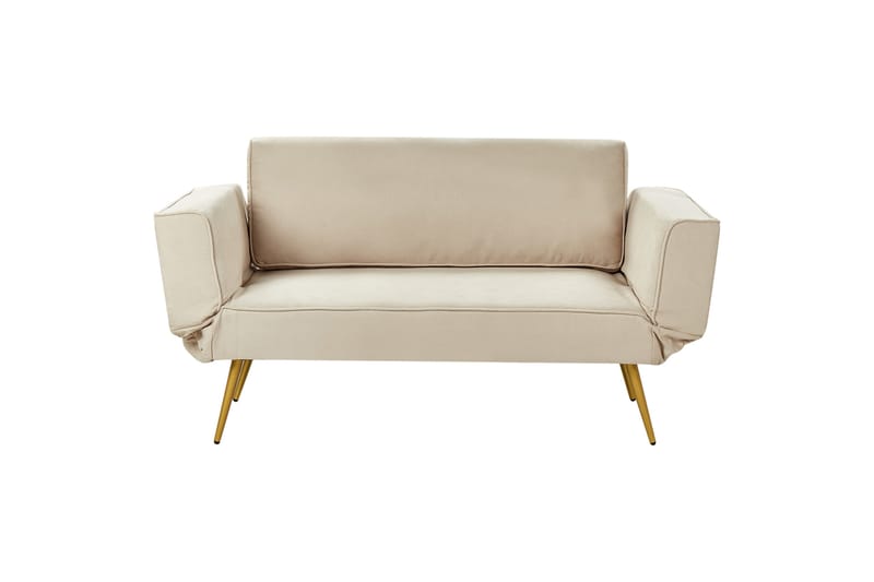 Touya Sovesofa 2-seter - Beige/Gull - Møbler - Sofaer - Sovesofaer