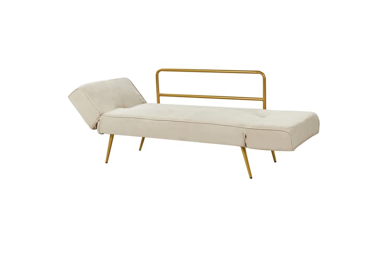 Touya Sovesofa 2-seter - Beige/Gull - Møbler - Sofaer - Sovesofaer