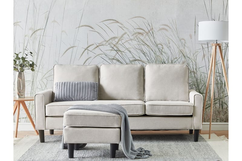 Traun Sofa 3-seter - Beige/Svart - Møbler - Sofaer - Sofa 3 seter