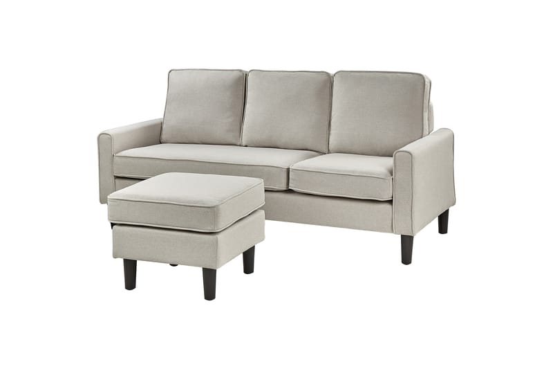 Traun Sofa 3-seter - Beige/Svart - Møbler - Sofaer - Sofa 3 seter