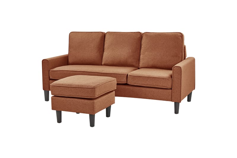 Traun Sofa 3-seter - Brun/Svart - Møbler - Sofaer - Sofa 3 seter