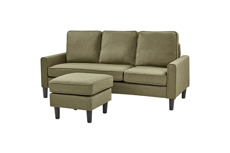 Traun Sofa 3-seter - Svart/Grønn - Møbler - Sofaer - Sofa 3 seter