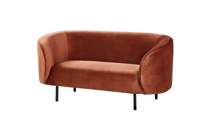 Tuka Sofa 2-seter - Svart/Oransje - Møbler - Sofaer - 2 seter sofa