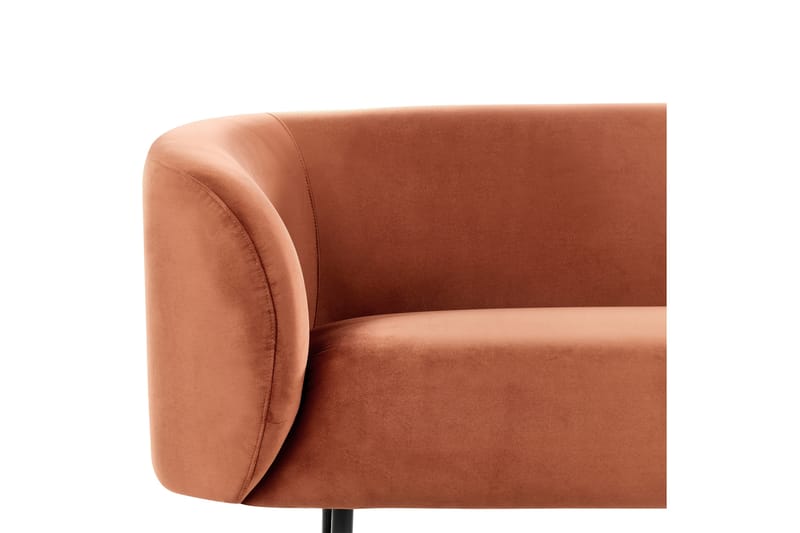 Tuka Sofa 2-seter - Svart/Oransje - Møbler - Sofaer - 2 seter sofa