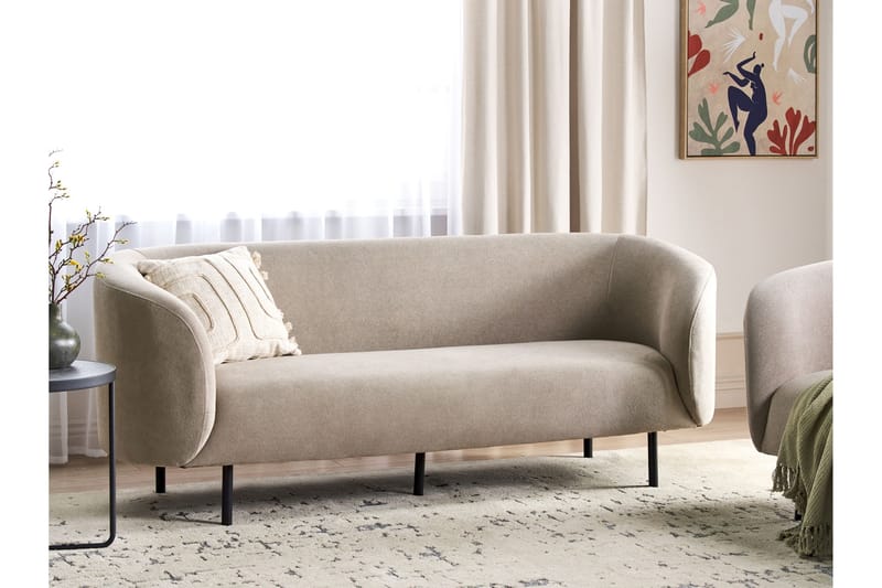 Tuka Sofa 3-seter - Beige/Svart/Grå - Møbler - Sofaer - Sofa 3 seter