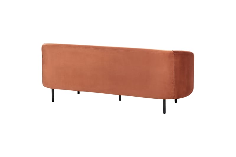 Tuka Sofa 3-seter - Svart/Oransje - Møbler - Sofaer - Sofa 3 seter