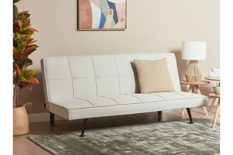 Tunni Sovesofa 3-seter - Beige/Svart - Møbler - Sofaer - Sovesofaer