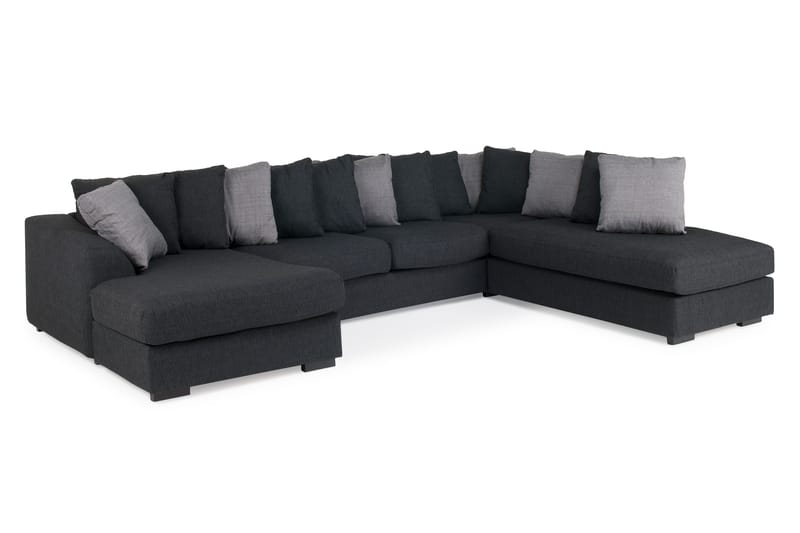 Alabama U-sofa med Divan Venstre - Mørkegrå - Møbler - Sofaer - U-sofa