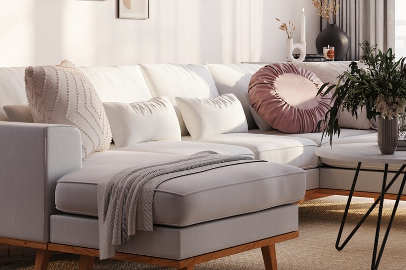 Copenhagen Compact U Sofa Divan Høyre Sjeselong Venstre - Linbeige - Møbler - Sofaer - U-sofa