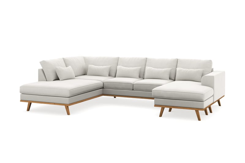 Copenhagen Compact U Sofa Divan Høyre Sjeselong Venstre - Linbeige - Møbler - Sofaer - U-sofa