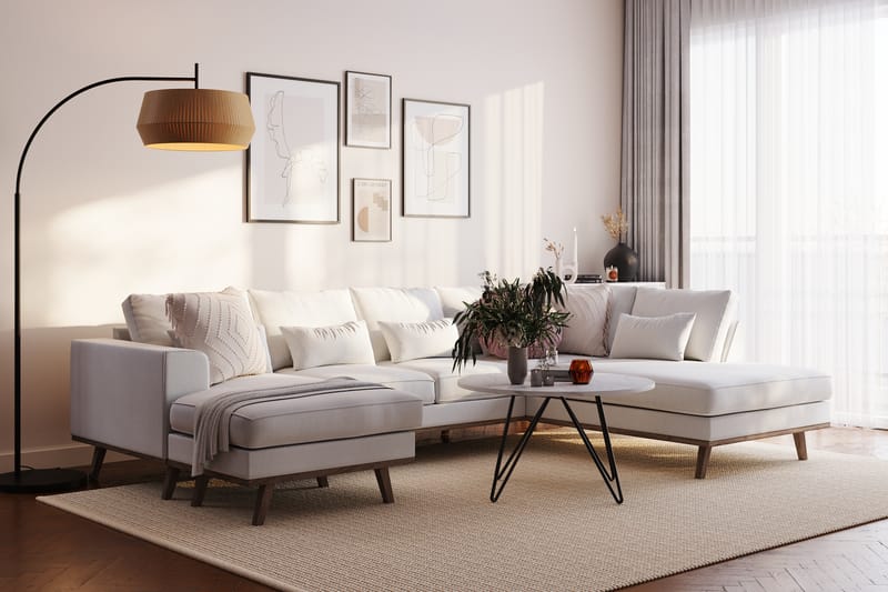 Copenhagen Compact U-Sofa Lin - Beige - Møbler - Sofaer - U-sofa