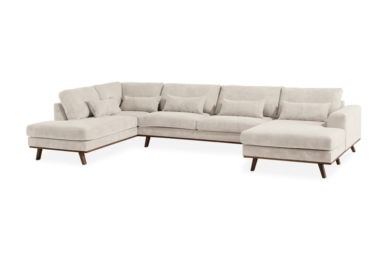 Copenhagen U-Sofa Cordfløyel - Beige - Møbler - Sofaer - U-sofa