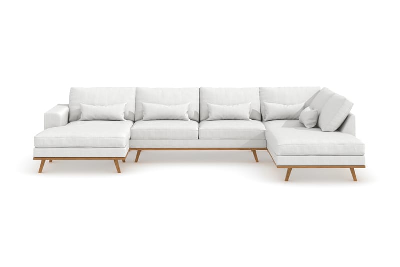 Copenhagen U-Soffa - Hvit/Eik - Møbler - Sofaer - U-sofa