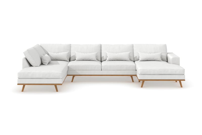 Copenhagen U-Soffa - Hvit/Eik - Møbler - Sofaer - U-sofa