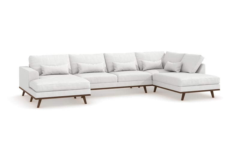 Copenhagen U-Soffa - Hvit/Eik - Møbler - Sofaer - U-sofa