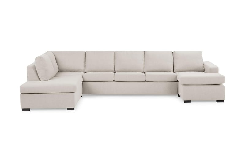 Crazy Stor U-sofa XL Divan H�øyre, Sjeselong Høyre - Beige - Møbler - Sofaer - U-sofa