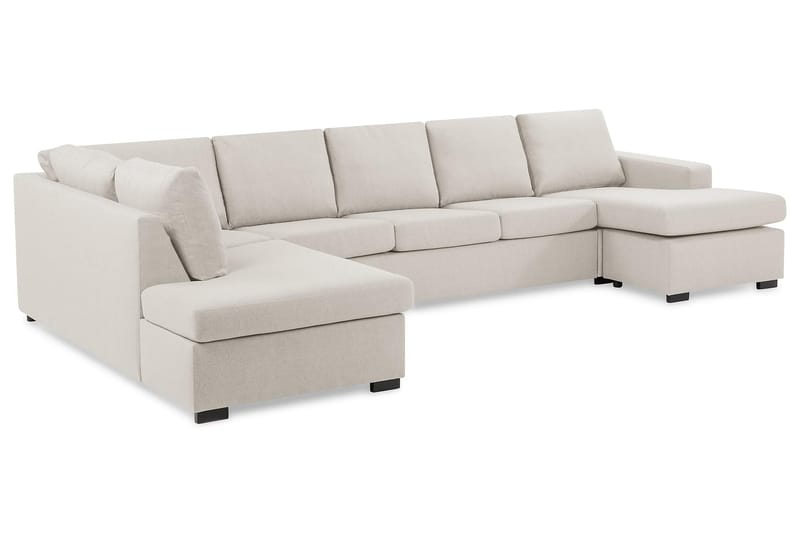 Crazy Stor U-sofa XL Divan Høyre, Sjeselong Høyre - Beige - Møbler - Sofaer - U-sofa