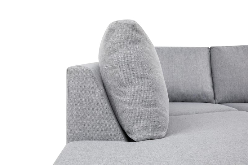 Crazy Stor U-sofa XL Divan Høyre, Sjeselong Venstre - Lysgrå - Møbler - Sofaer - U-sofa