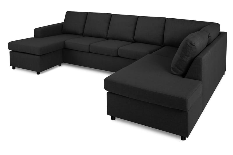 Crazy Stor U-sofa XL Divan Venstre, Sjeselong Høyre 300 cm Bred - Mørkgrå - Møbler - Sofaer - U-sofa