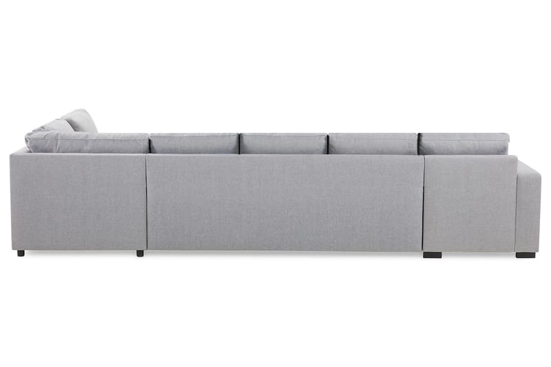 Crazy Stor U-sofa XL Divan Venstre, Sjeselong Høyre - Lysgrå - Møbler - Sofaer - U-sofa