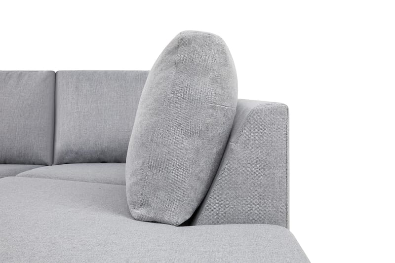 Crazy Stor U-sofa XL Divan Venstre, Sjeselong Høyre - Lysgrå - Møbler - Sofaer - U-sofa