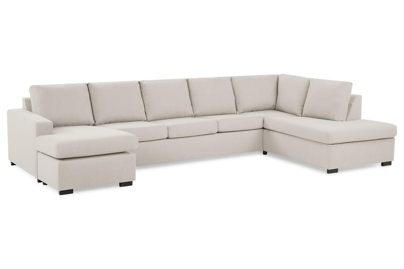 Crazy Stor U Sofa XL Divan Venstre Sjeselong Høyre - Beige - Møbler - Sofaer - U-sofa