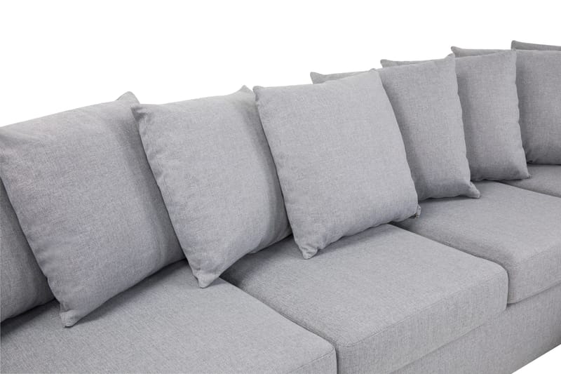 Crazy Stor U Sofa XL Divan Venstre Sjeselong Høyre inkl Konvoluttputer - Lysgrå - Møbler - Sofaer - U-sofa