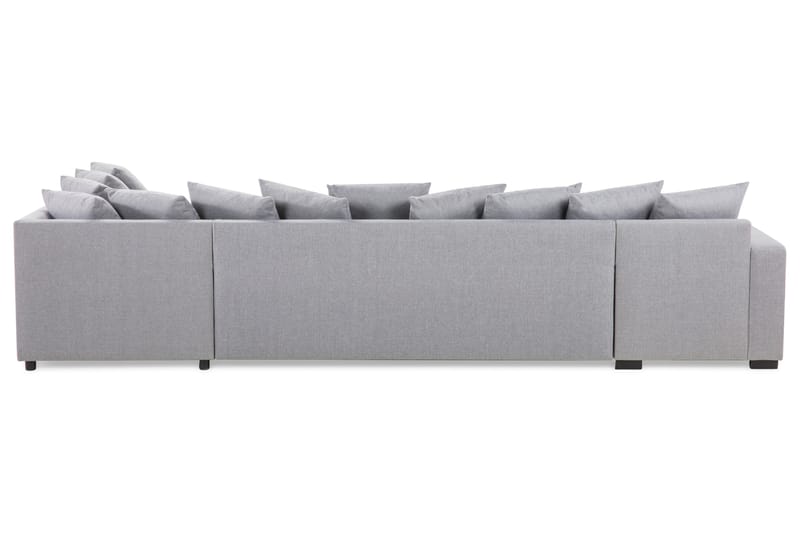 Crazy Stor U Sofa XL Divan Venstre Sjeselong Høyre inkl Konvoluttputer - Lysgrå - Møbler - Sofaer - U-sofa