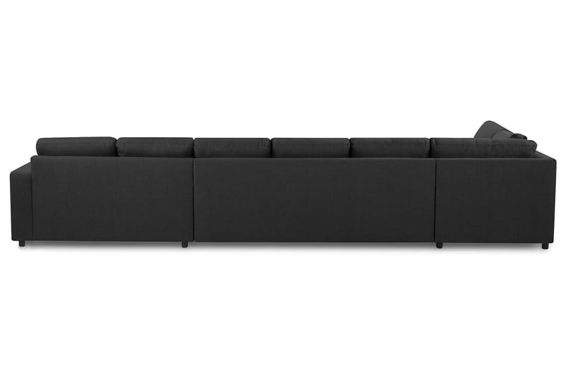 Crazy Stor U-sofa XXL Divan Høyre - Antrasitt / Mørkgrå / Svart - Møbler - Sofaer - U-sofa