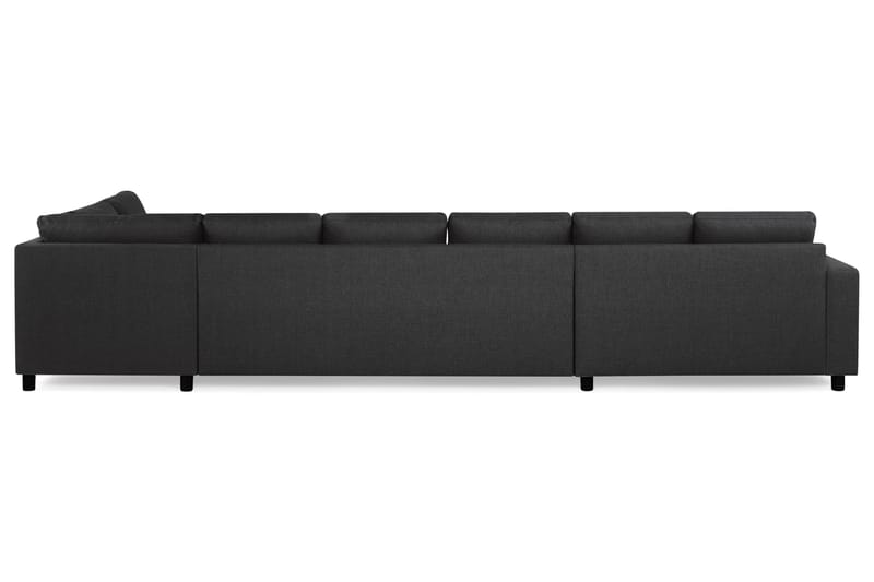 Crazy Stor U-sofa XXL Divan Venstre, Sjeselong Høyre - Antrasitt - Møbler - Sofaer - U-sofa