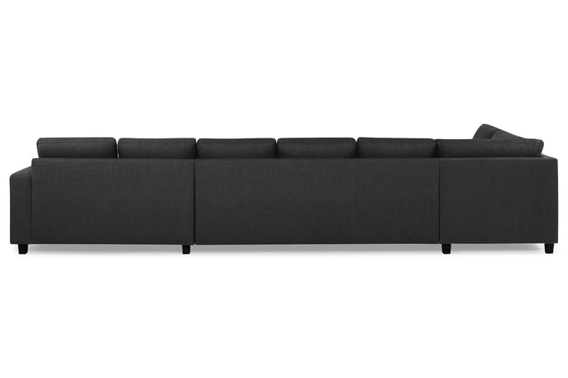 Crazy Stor U-sofa XXL Sjeselong Høyre 407 cm Bred - Antrasitt - Møbler - Sofaer - U-sofa