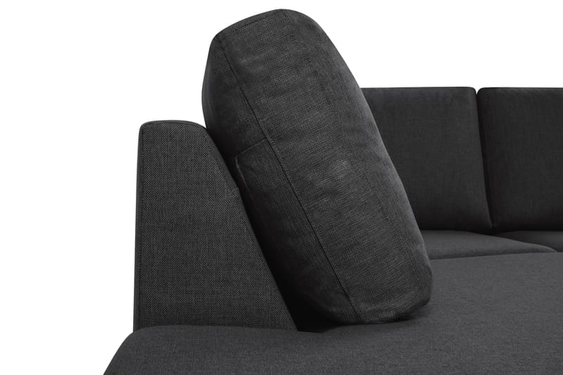 Crazy Stor U-sofa XXL Sjeselong Høyre 407 cm Bred - Antrasitt - Møbler - Sofaer - U-sofa